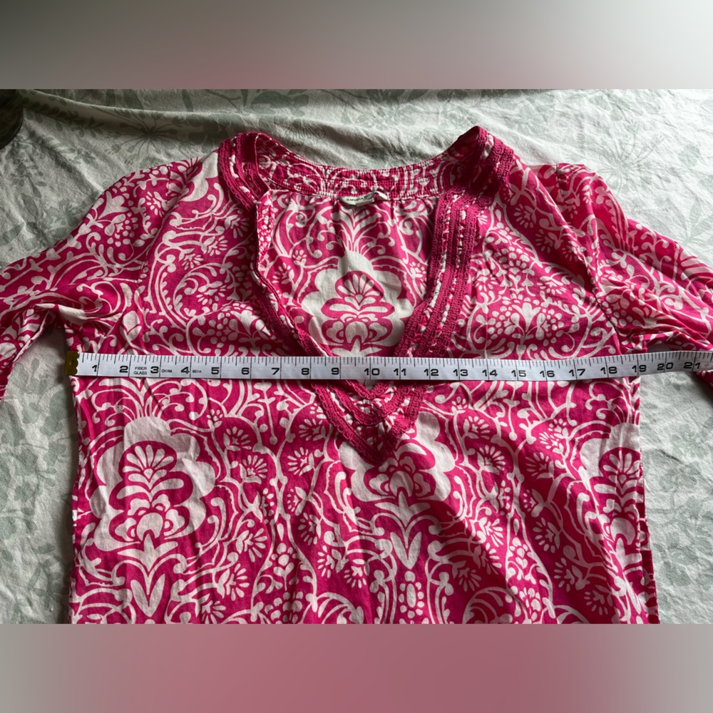 Banana republic Cotton lightweight Pink and white summer top Size M - Picture 5 of 8